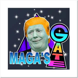 MAGA'S GATE :: Heaven's Gate Trump Cult Parody Posters and Art